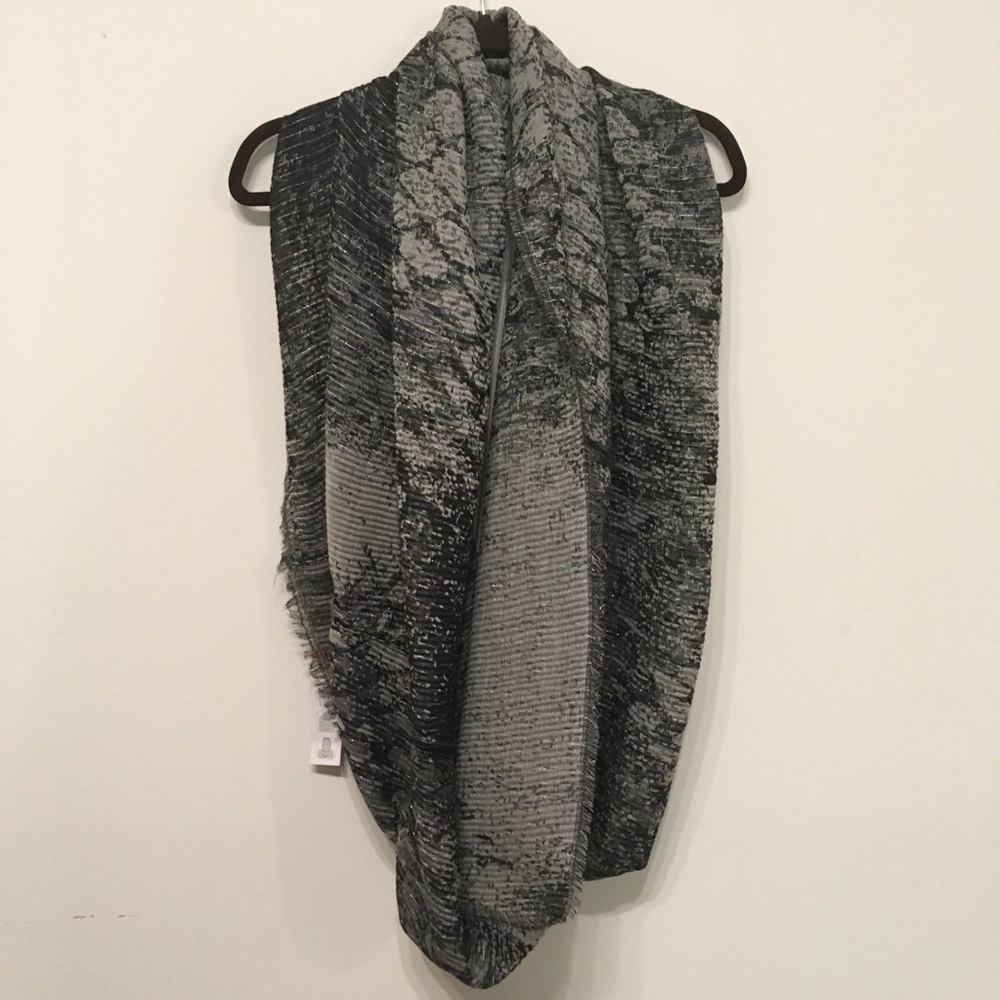 Silver Grey Infinity Scarf